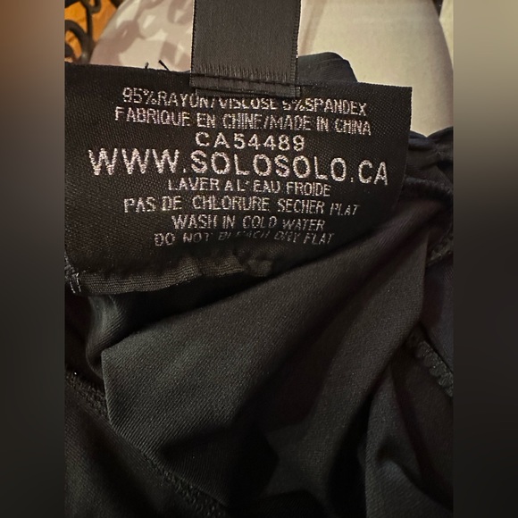 B&B COUTURE A SEXY BLACK COLD SHOULDER LONG SLEEVES TOP WITH SEQUINS- SIZE S - Picture 9 of 9